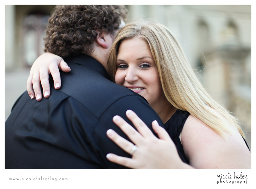chelsey and brent, engagement session, michigan state capitol building, lansing, nicole haley photography