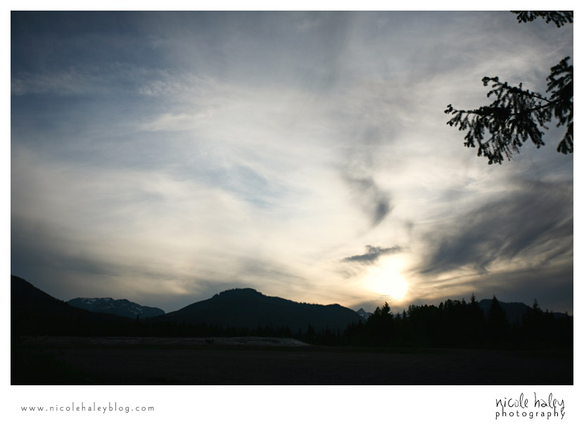 nicole haley photography, seattle, mountains, sunset