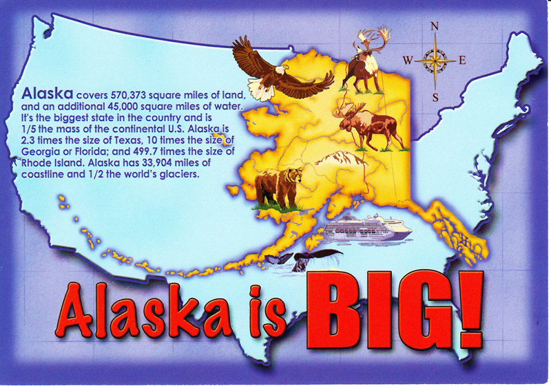 postcard, Alaska