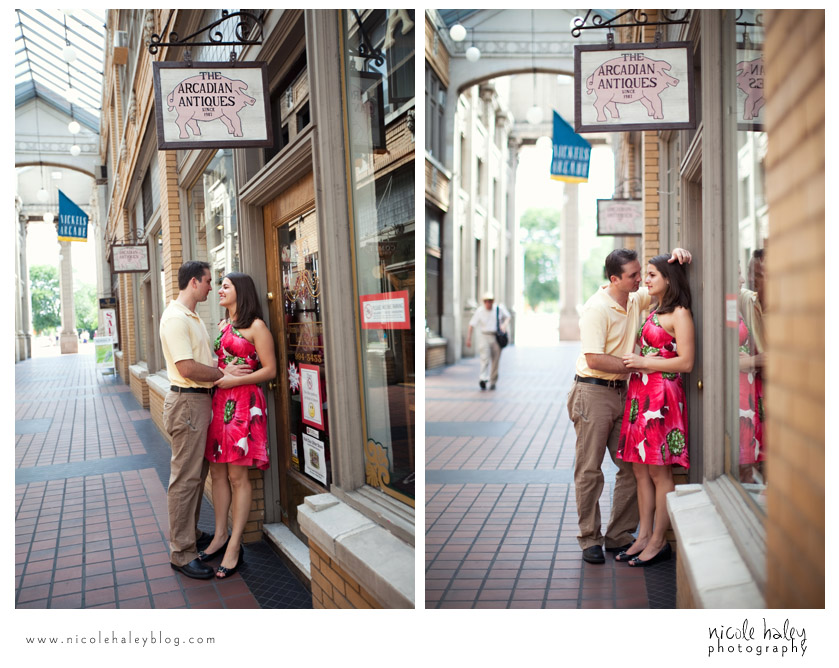 Cory & Diana, Engagement Photos, Nickels Arcade, The Arcadian Antiques, Ann Arbor Wedding Photography, Nicole Haley Photography