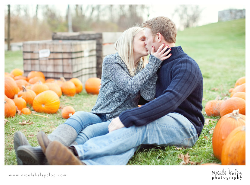 Ashlee and Andrew, Nicole Haley Photography, Kensington Metropark, Fall Engagement Session, Ann Arbor Wedding Photography, Pumpkins