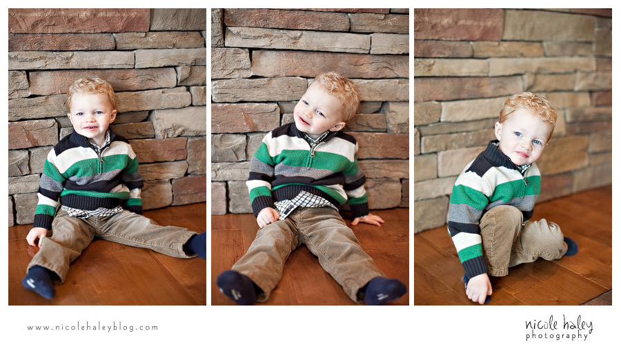 Nicole Haley Photography, Eston & Luke, Michigan Child Photography, striped sweater