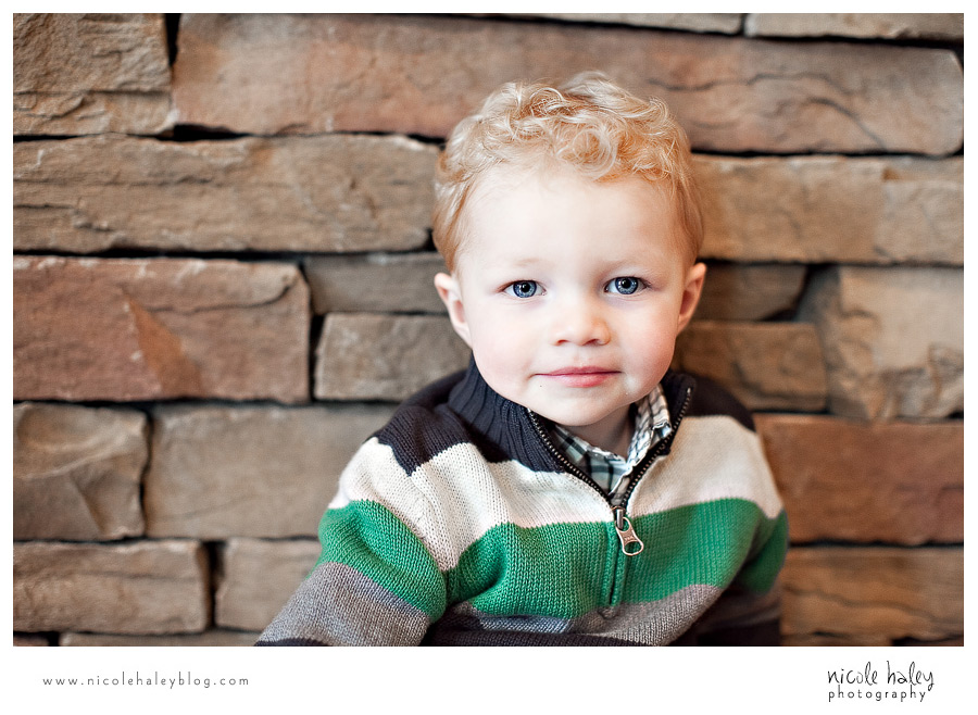 Nicole Haley Photography, Eston & Luke, Michigan Child Photography, striped sweater