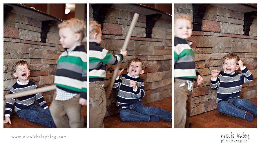 Nicole Haley Photography, Eston & Luke, Michigan Child Photography, striped sweater