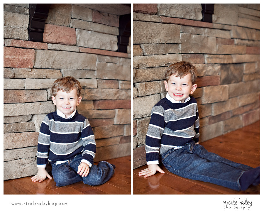 Nicole Haley Photography, Eston & Luke, Michigan Child Photography, striped sweater