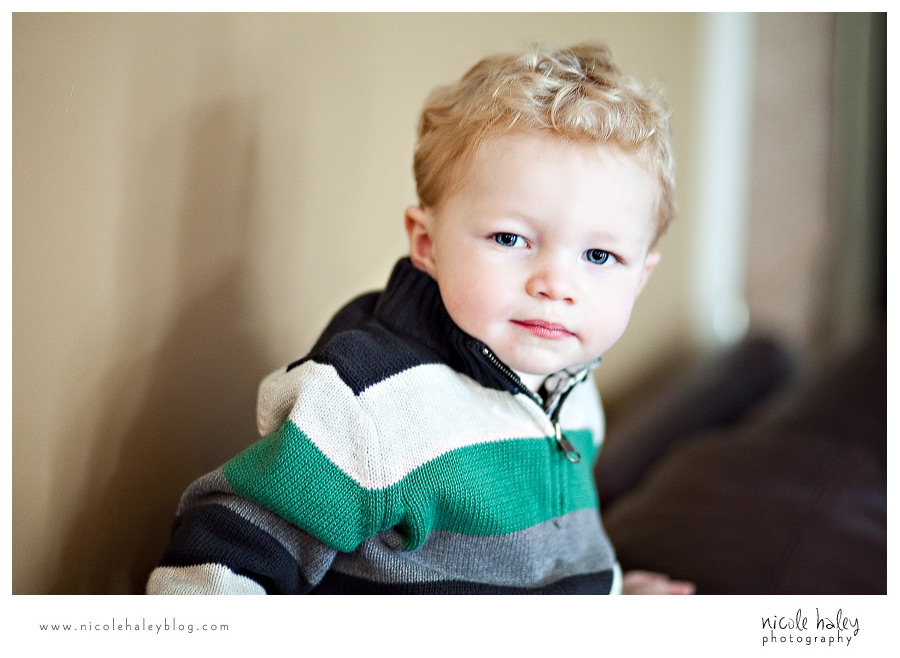 Nicole Haley Photography, Eston & Luke, Michigan Child Photography, striped sweater