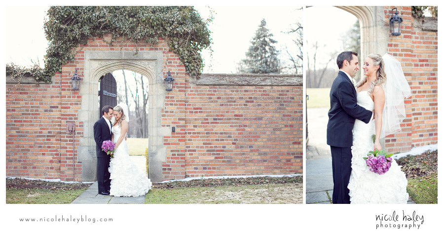 nicole haley photography | meadow brook hall wedding | march michigan wedding