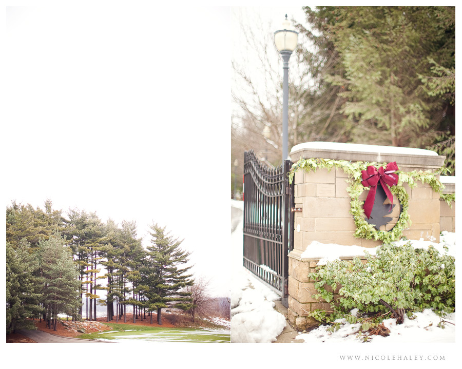 nicole haley photography, oakhurst wedding, michigan winter wedding