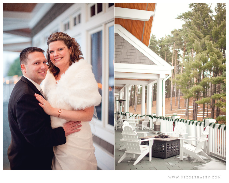 oakhurst wedding, michigan winter wedding