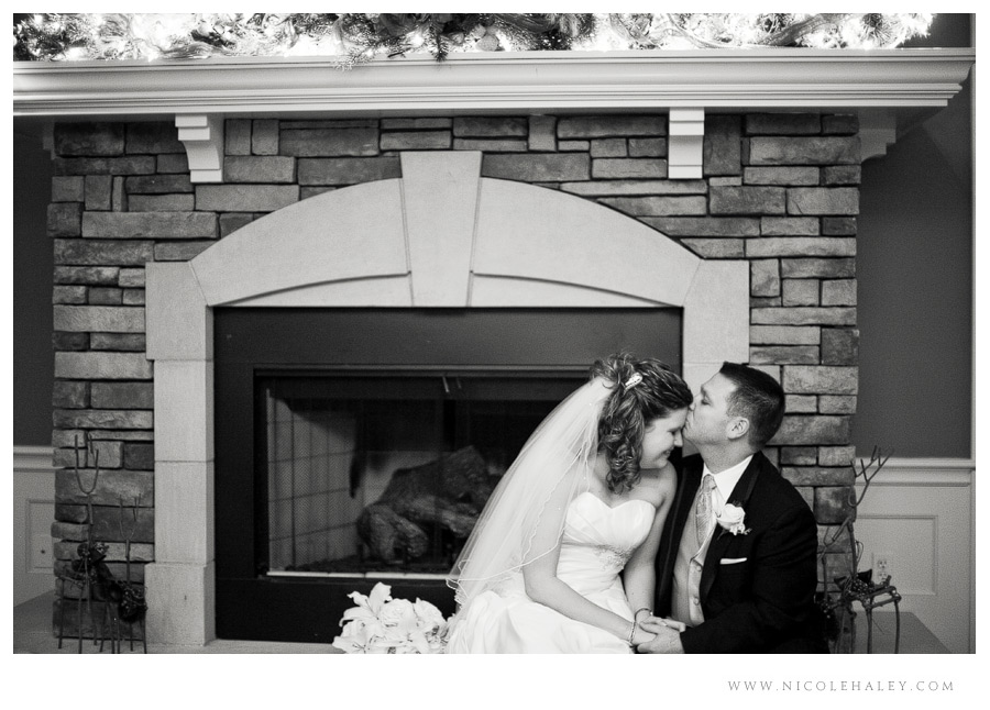oakhurst wedding, michigan winter wedding