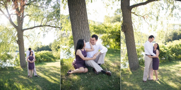 Ann Arbor engagement photographs, Gallup Park