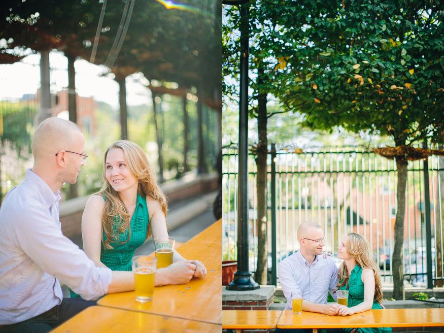 Sarah Andreas Engagement Session At Bill S Beer Garden