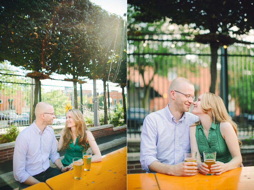 Sarah Andreas Engagement Session At Bill S Beer Garden