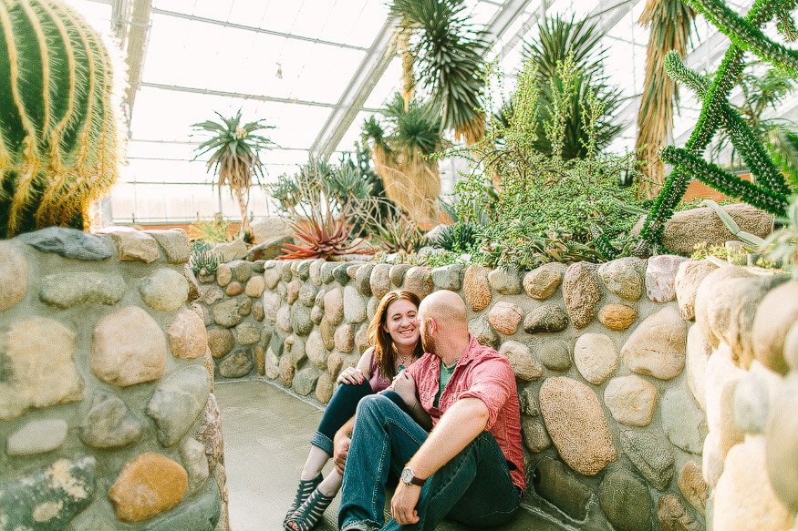 Kate Andy Matthaei Botanical Gardens Engagement Session