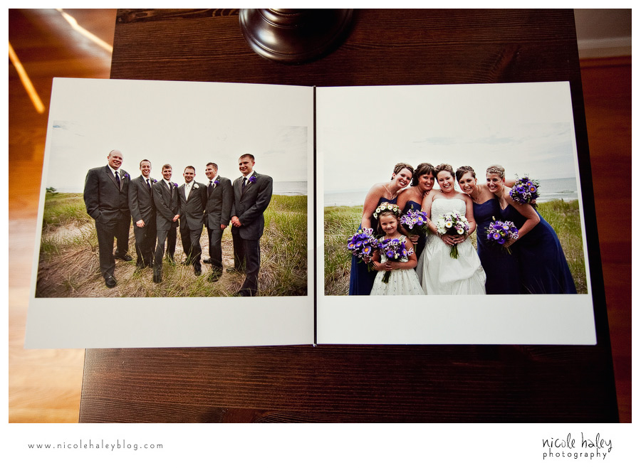 nicole haley photography, michigan wedding photography, deluxe wedding album, japanese bookcloth, handmade wedding album