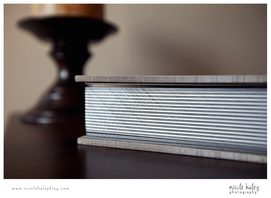 nicole haley photography, michigan wedding photography, deluxe wedding album, japanese bookcloth, handmade wedding album