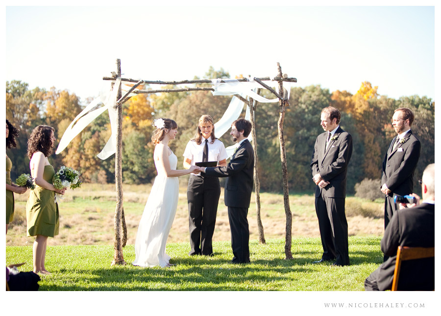 misty farm wedding, ann arbor wedding photographer, michigan fall wedding