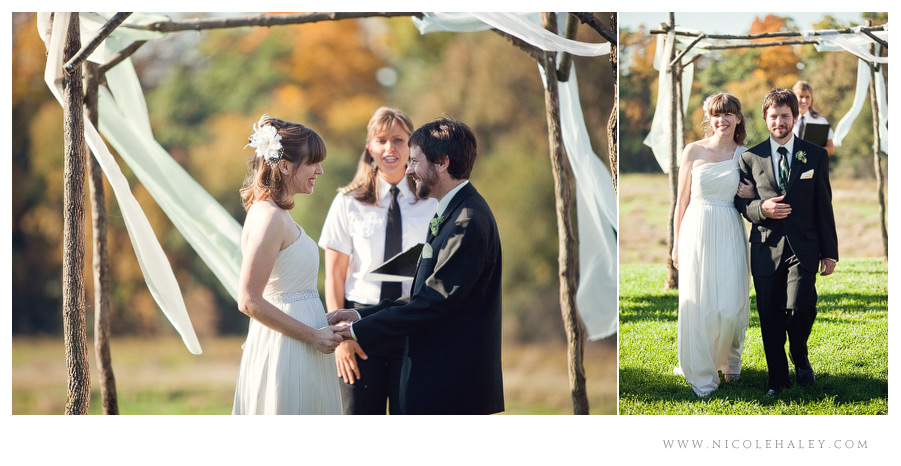misty farm wedding, ann arbor wedding photographer, michigan fall wedding