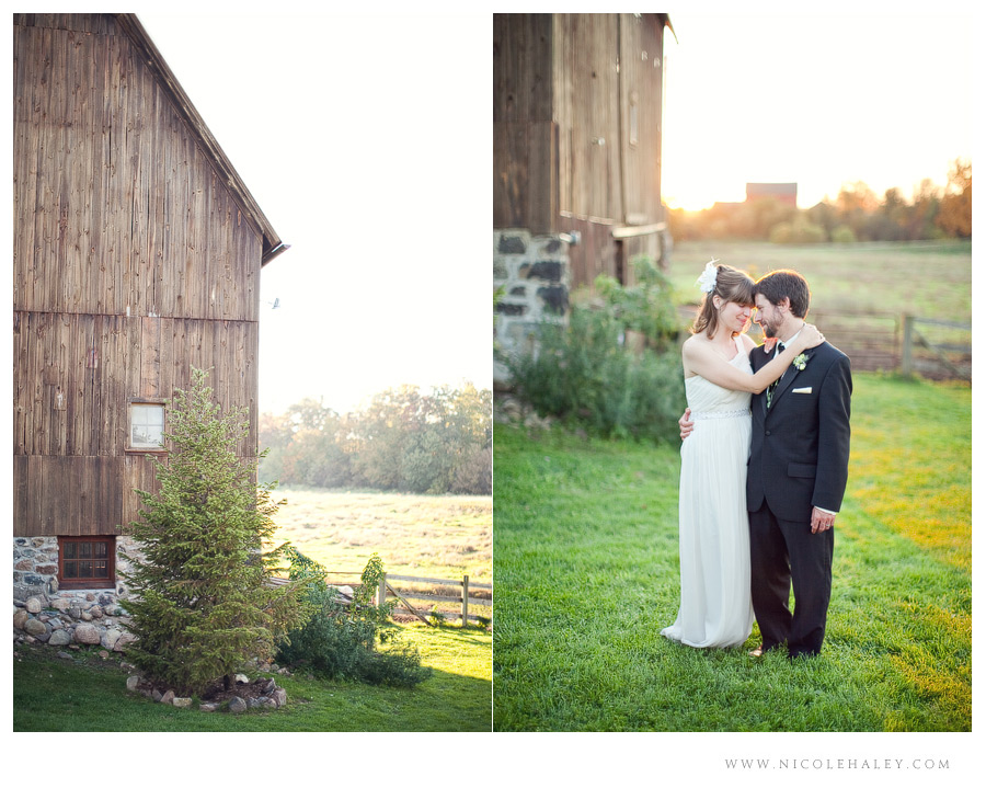 misty farm wedding, ann arbor wedding photographer, rustic michigan wedding