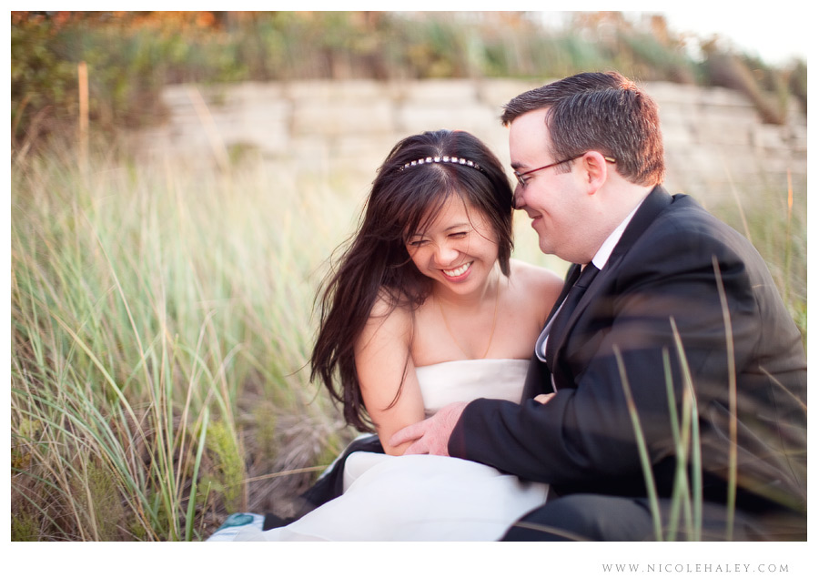 nicole haley photography, lake michigan wedding photography