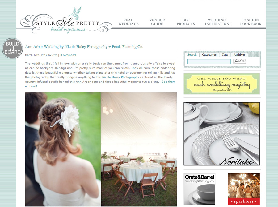 ann arbor wedding on style me pretty ann arbor wedding on style me pretty