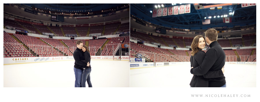 michigan engagement photography in detroit 12 detroit engagement session at joe louis arena