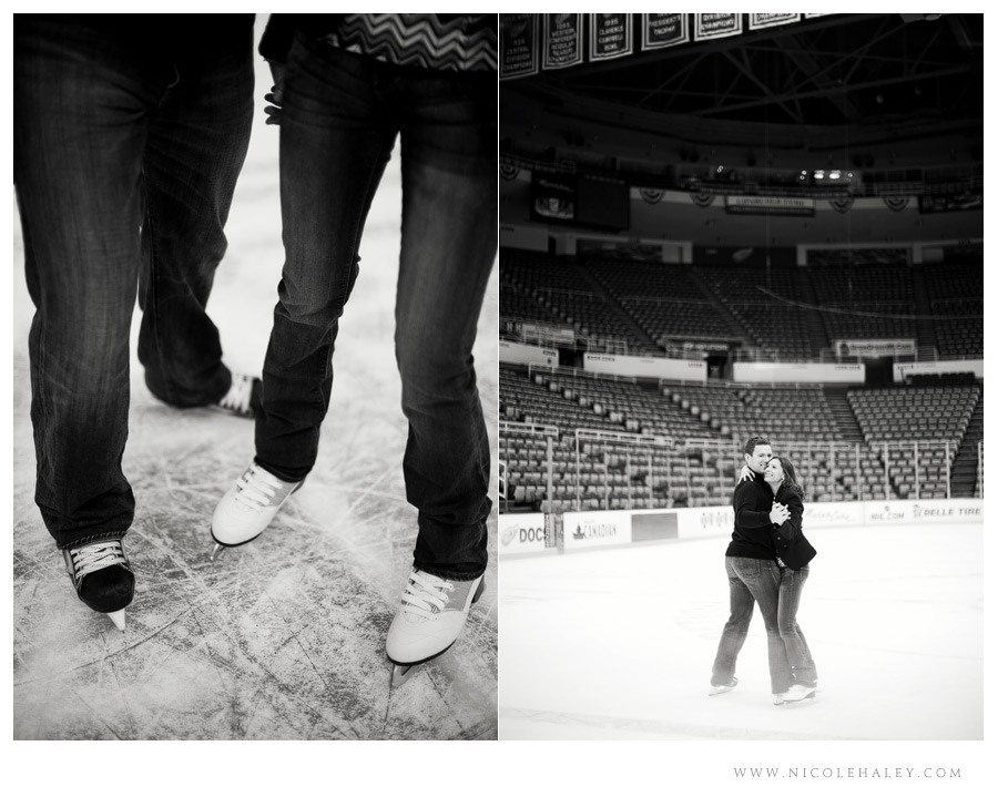 michigan engagement photography in detroit 13 detroit engagement session at joe louis arena