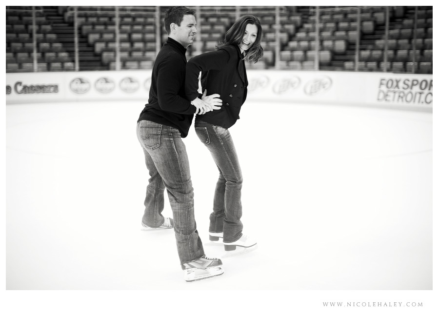 michigan engagement photography in detroit 15 detroit engagement session at joe louis arena
