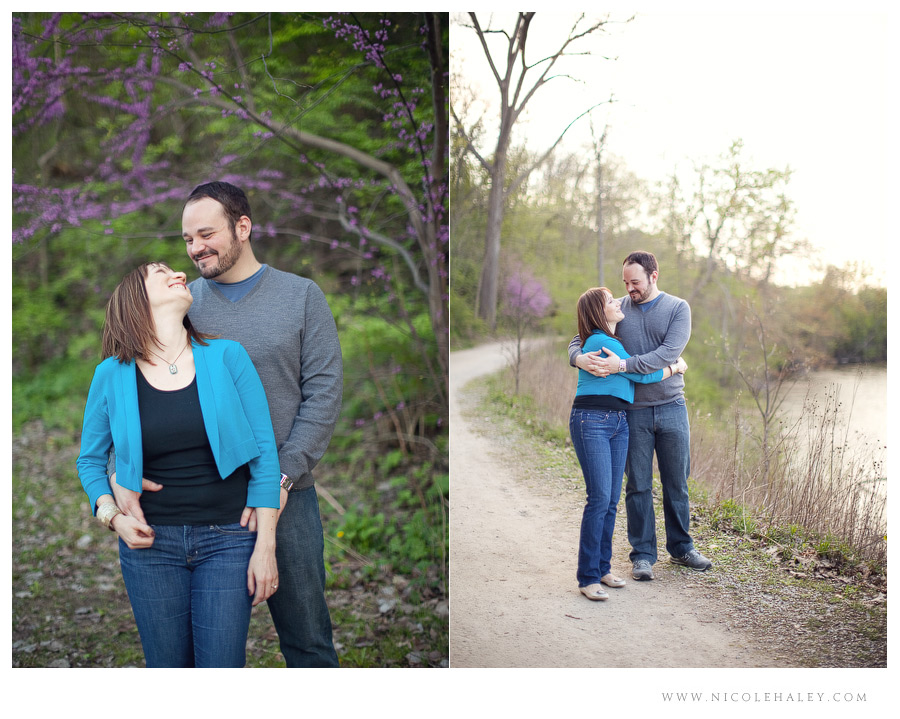 Ann Arbor wedding photographer, arboretum engagement photos