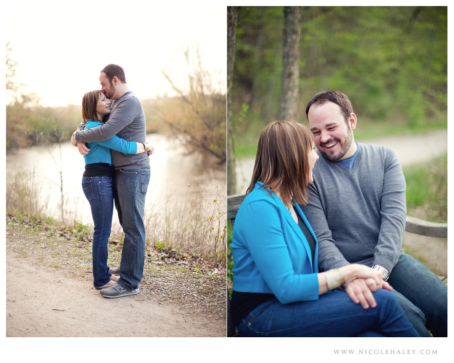 Ann Arbor wedding photographer, arboretum engagement photos