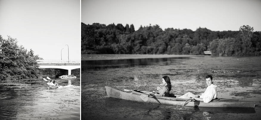 Ann Arbor Engagement Photographs 08 Ann Arbor engagement photographs, Gallup Park, kayaking