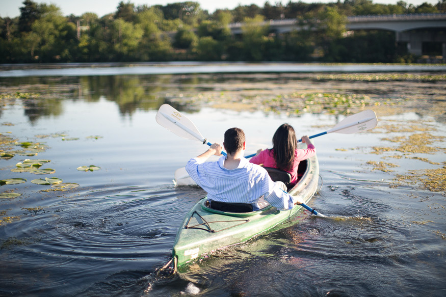 Ann Arbor Engagement Photographs 12 Ann Arbor engagement photographs, Gallup Park, kayaking