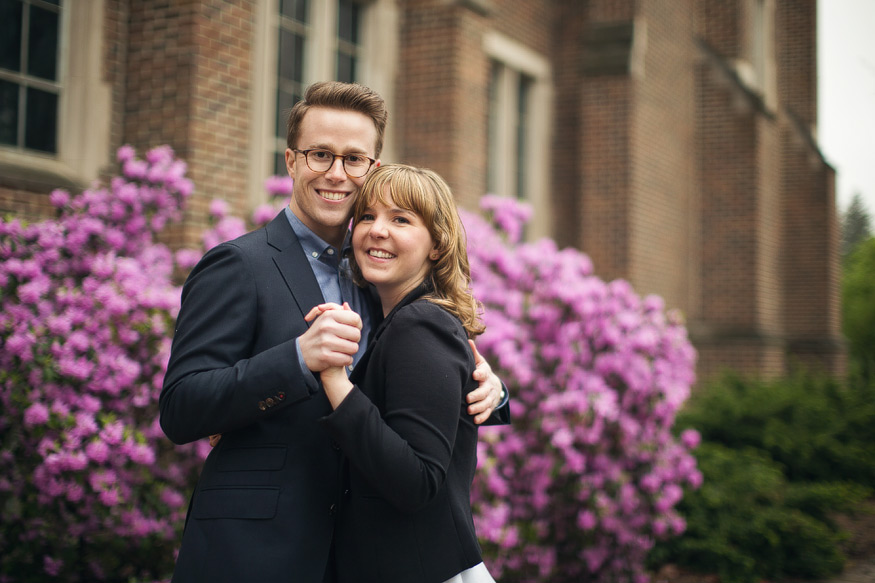 East Lansing engagement session, Michigan spring photography